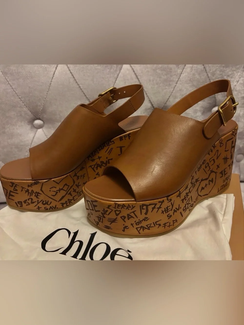 Chloe Maxime Wedge sandals